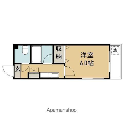 メゾン山本(1K/3階)の間取り写真