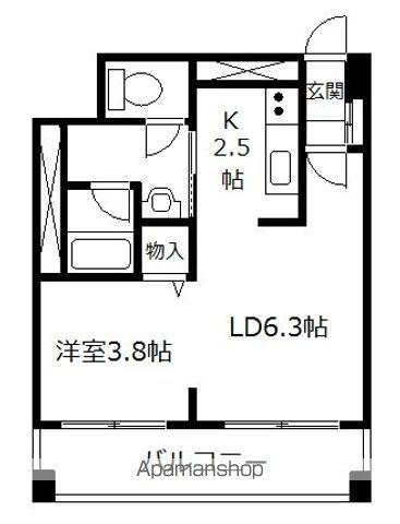 セフィーラトキア(1LDK/3階)の間取り写真
