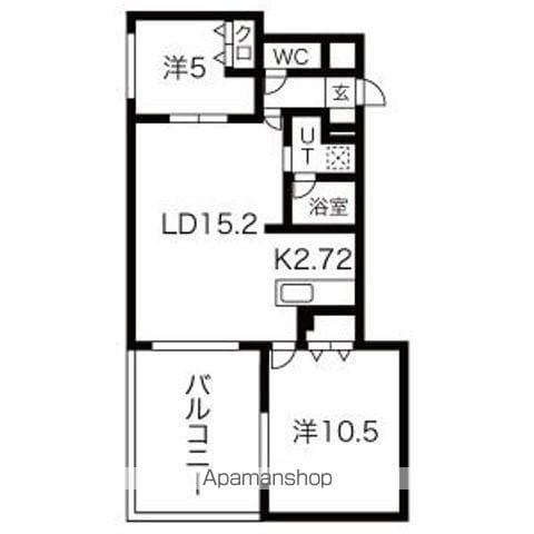 クオーレ(2LDK/2階)の間取り写真
