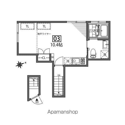 SANCHA TERRACE(ワンルーム/2階)の間取り写真