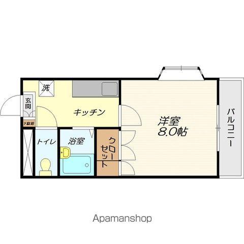RESIDENCEーABE(1K/4階)の間取り写真