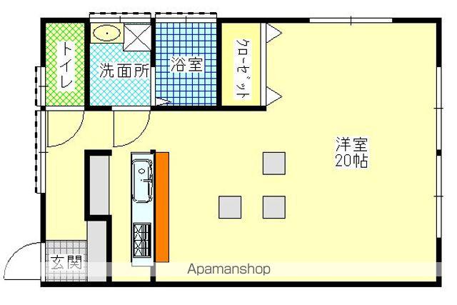 田村ハイツ(ワンルーム/1階)の間取り写真