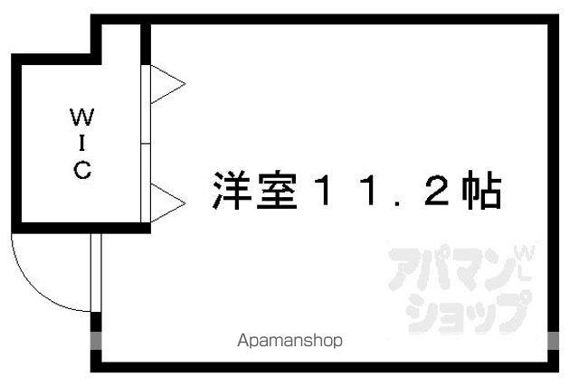 カーサミーア北白川(ワンルーム/2階)の間取り写真