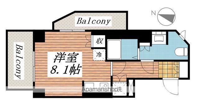 日神デュオステージ幡ヶ谷(ワンルーム/8階)の間取り写真