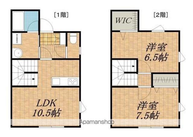 飯田線 駒ケ根駅 徒歩5分 2階建 築12年(2LDK)の間取り写真