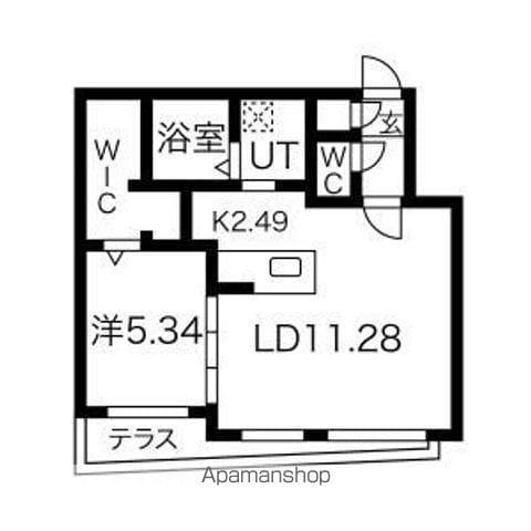 CONFORT2.1(1LDK/1階)の間取り写真