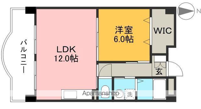 マリベールTANOUCHIⅠ番館(1LDK/2階)の間取り写真