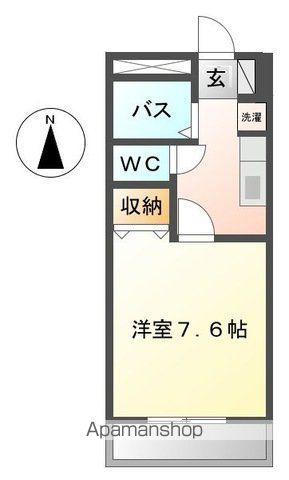 リトルシャトー(1K/1階)の間取り写真