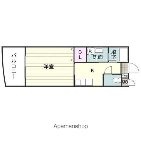 ブルースター天保山(1K/5階)の間取り写真