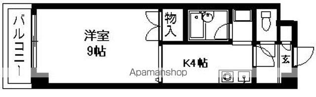 ラヴィアン名駅(1DK/7階)の間取り写真