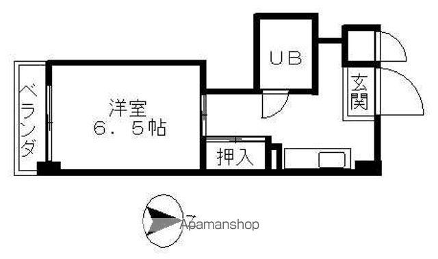 サンメゾン穂(1K/3階)の間取り写真