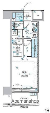 VERXEED横濱大通公園(1K/8階)の間取り写真