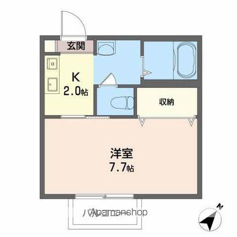 シャーメゾン土橋(1K/1階)の間取り写真