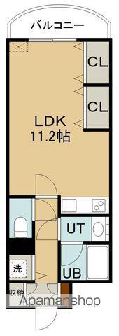 ケントパレス函館(ワンルーム/7階)の間取り写真