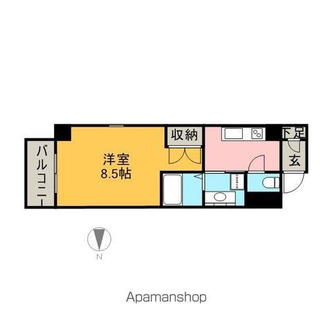 STERN23(1K/6階)の間取り写真