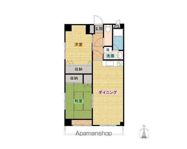 ルミナスハイツ(2LDK/1階)の間取り写真