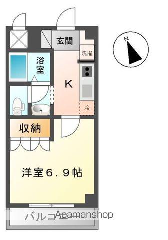 スモールウィン(1K/1階)の間取り写真
