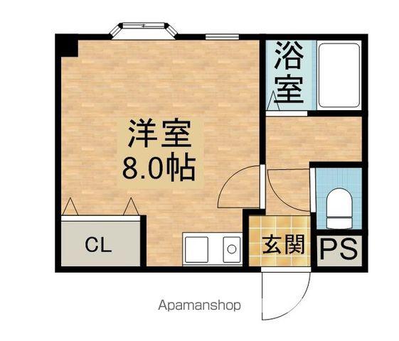 ライフ旭町(ワンルーム/1階)の間取り写真