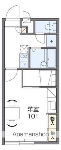 レオパレス東4条南(1K/2階)の間取り写真