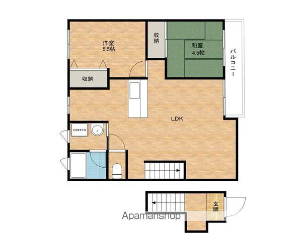 コウジィコートⅠ番館(2LDK/2階)の間取り写真