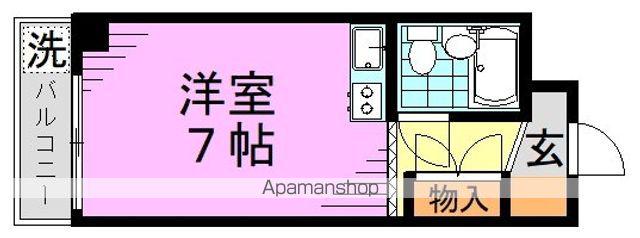 メゾン・ド・スバル(ワンルーム/2階)の間取り写真