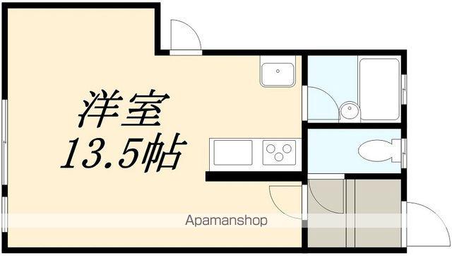 コーポみらい(ワンルーム/2階)の間取り写真