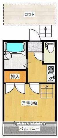 ラ・フェンテ(1K/1階)の間取り写真