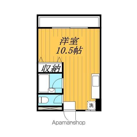 イーストウィング小川(ワンルーム/2階)の間取り写真