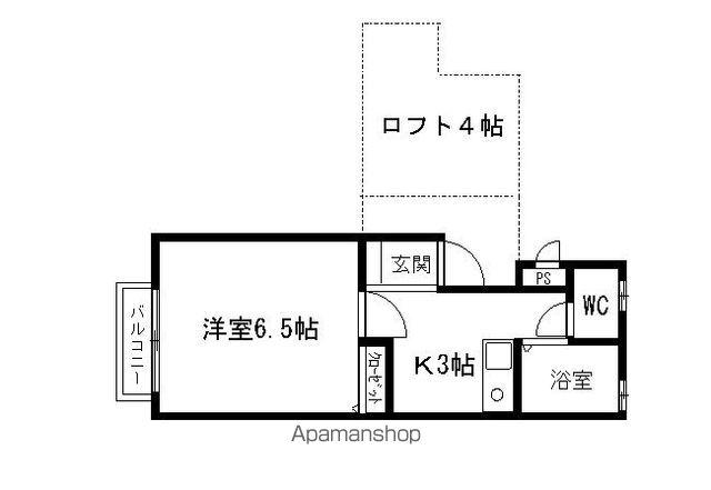 ガーデンフォレスト西軽井沢(1K/2階)の間取り写真