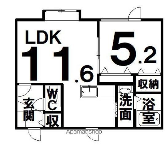 EPOCH光和(1LDK/2階)の間取り写真