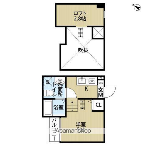 CONNE(ワンルーム/1階)の間取り写真