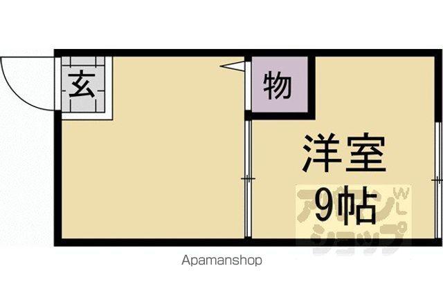 細野荘(ワンルーム/1階)の間取り写真