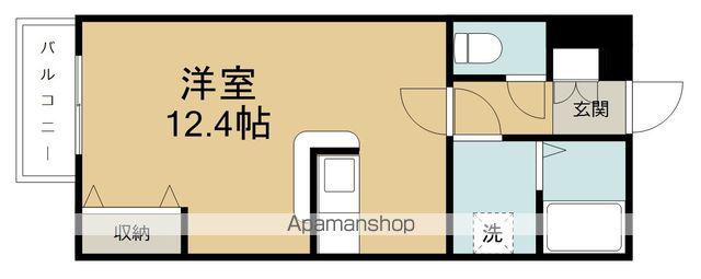 サニープレイス山手町Ⅱ(ワンルーム/2階)の間取り写真