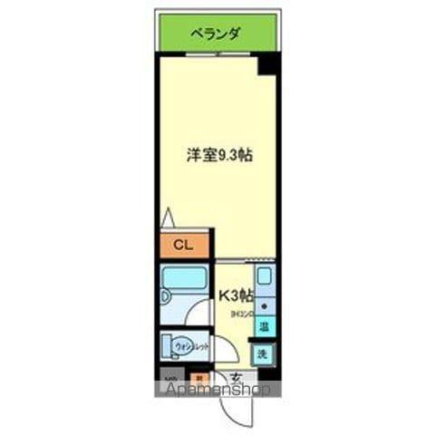 ギャレ グラン(1K/2階)の間取り写真