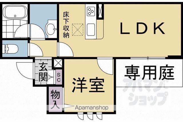 シャーメゾン多藪(1LDK/1階)の間取り写真