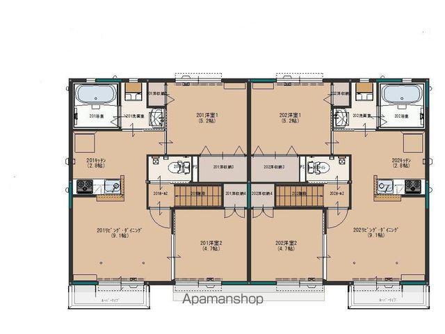 アネックスアリューⅡ(2LDK/2階)の間取り写真