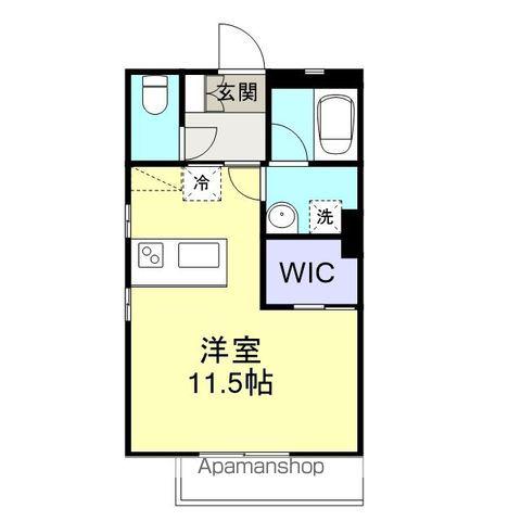 エルセラーン5-1(ワンルーム/1階)の間取り写真