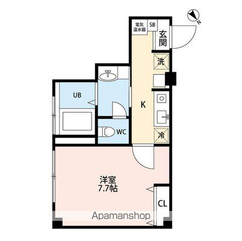 ワンダフルワールド古町(1K/3階)の間取り写真