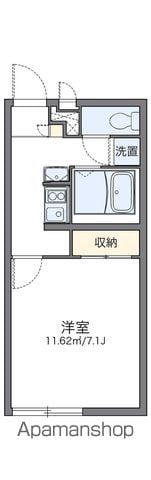 レオパレスグランシャリオ(1K/1階)の間取り写真