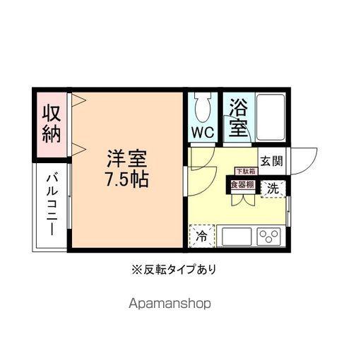 パル荒川(1K/2階)の間取り写真