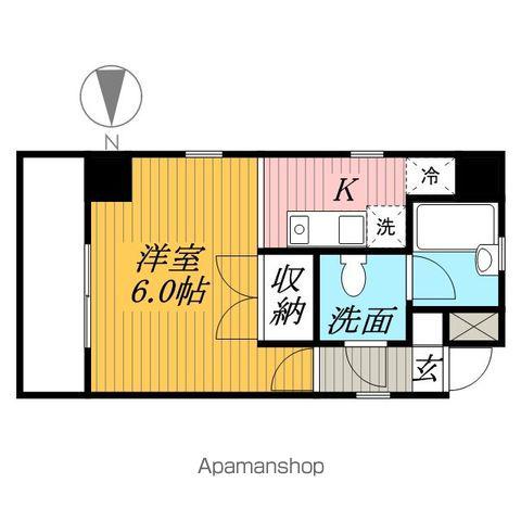 外房線 本千葉駅 徒歩7分 7階建 築39年(ワンルーム/2階)の間取り写真