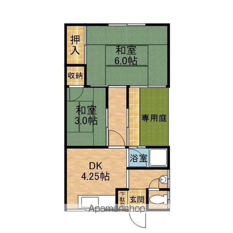 京阪電気鉄道京阪線 寝屋川市駅 徒歩23分 1階建 築62年(2DK)の間取り写真
