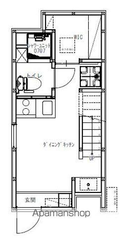 東京都新宿線 大島駅(東京) 徒歩7分 2階建 築76年(1DK)の間取り写真