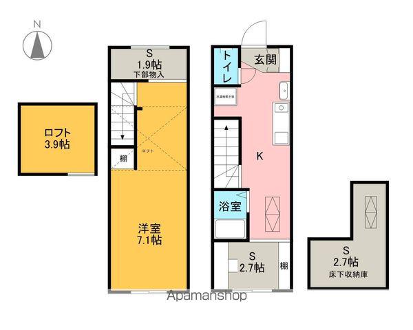 MARINO(1K/1階)の間取り写真