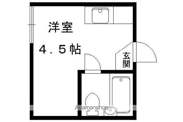 メゾン鷹ケ峰(ワンルーム/3階)の間取り写真