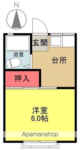 小山田ビレッチ(1K/2階)の間取り写真