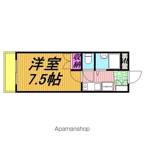 ラピス第三ビル(1K/5階)の間取り写真