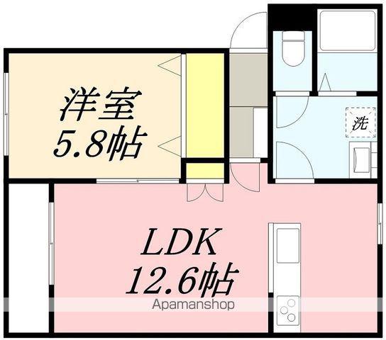 ラピスコートⅡ(1LDK/3階)の間取り写真