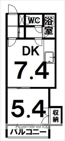 コーポラスYOSHITO(1DK/4階)の間取り写真