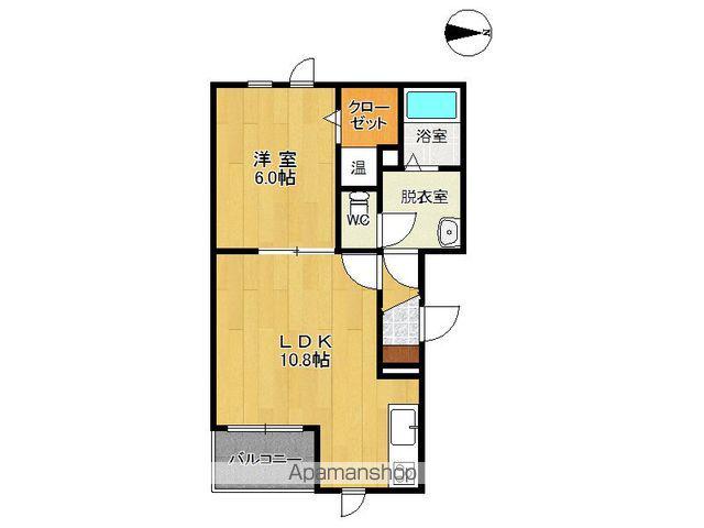 アマンドメゾン(1LDK/3階)の間取り写真